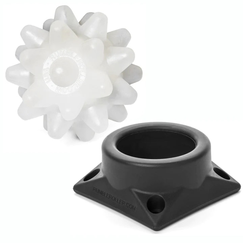 RUMBLE ROLLER Beastie Ball + Base - Firm - White/Grey