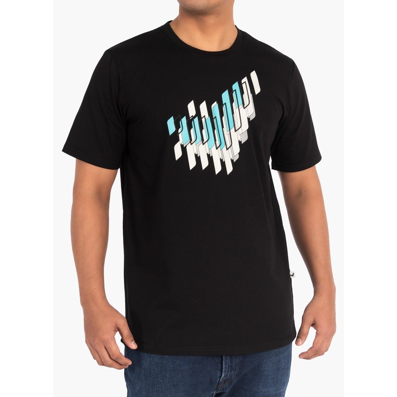 THE EMIRATES NATION Unisex 3D Logo Graphic Tee Medium - Black