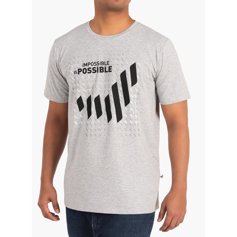 THE EMIRATES NATION Unisex Logo Graphic Tee Extra Large - Metal Grey