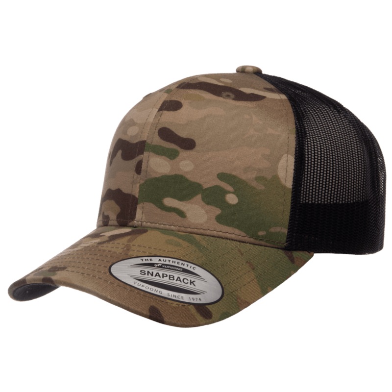 FLEXFIT YP Classics Multicam Retro Trucker Cap - Camo