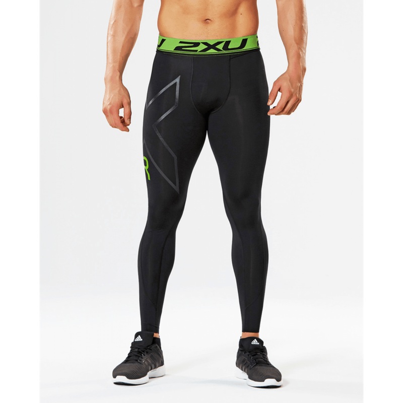 2XU Men's Refresh Recovery Tights - Black/Nero