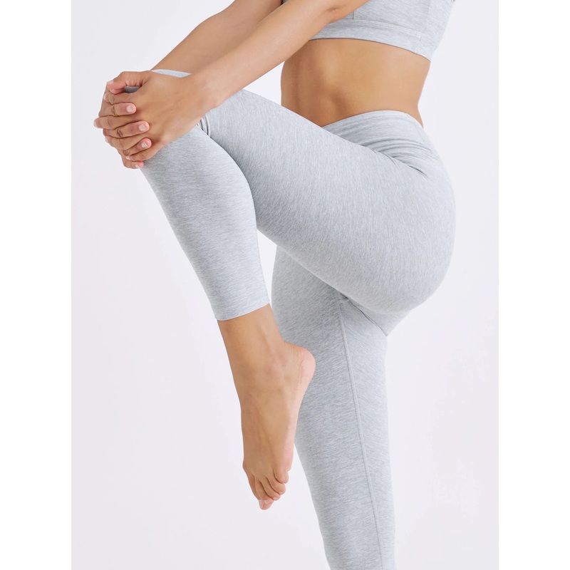 DHARMA BUMS Women's Space Dye Balance 7/8 Legging - Cloud