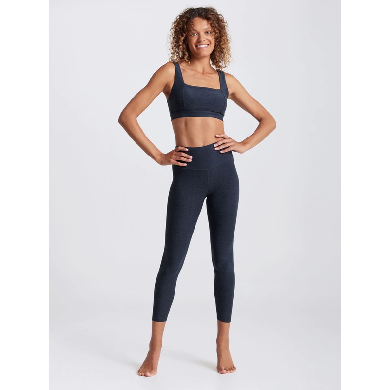 DHARMA BUMS Women's Space Dye Balance 7/8 Legging - Midnight