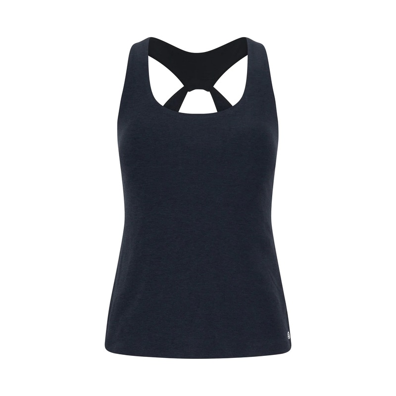 DHARMA BUMS Women's Space Dye Keyhole Back Tank - Midnight