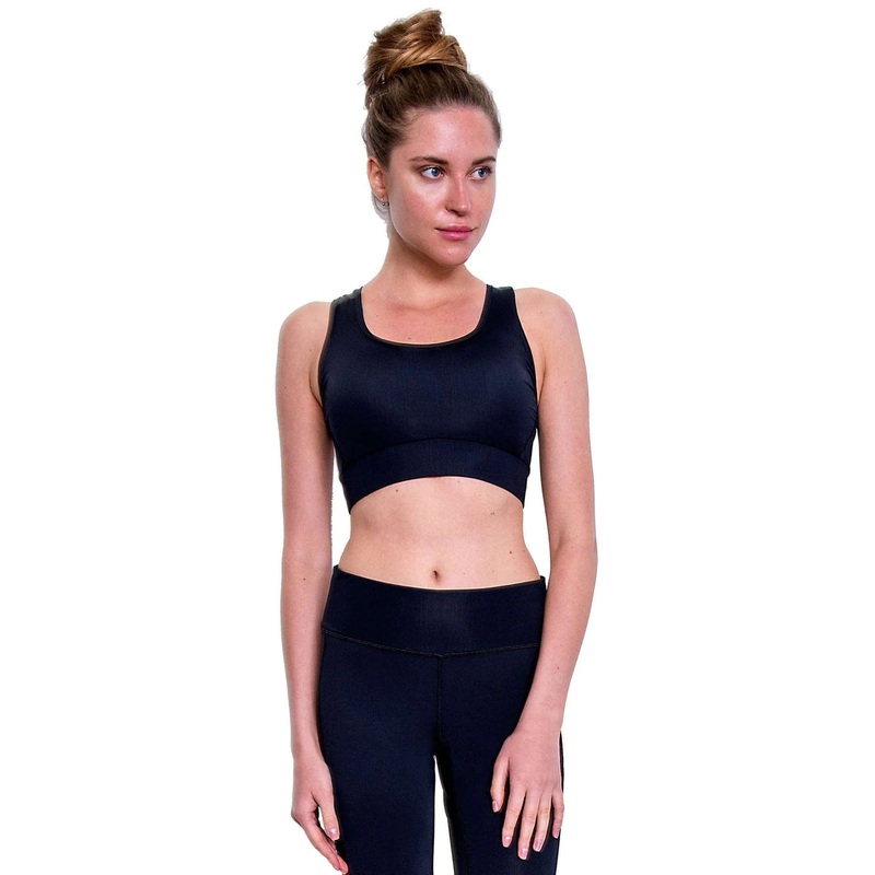 COEGA Ladies Swim Crop Top UK 8 - Black