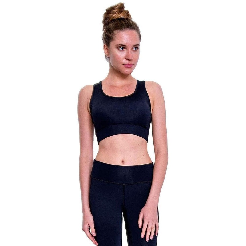 COEGA Women's Swim Crop Top UK 10 - Black