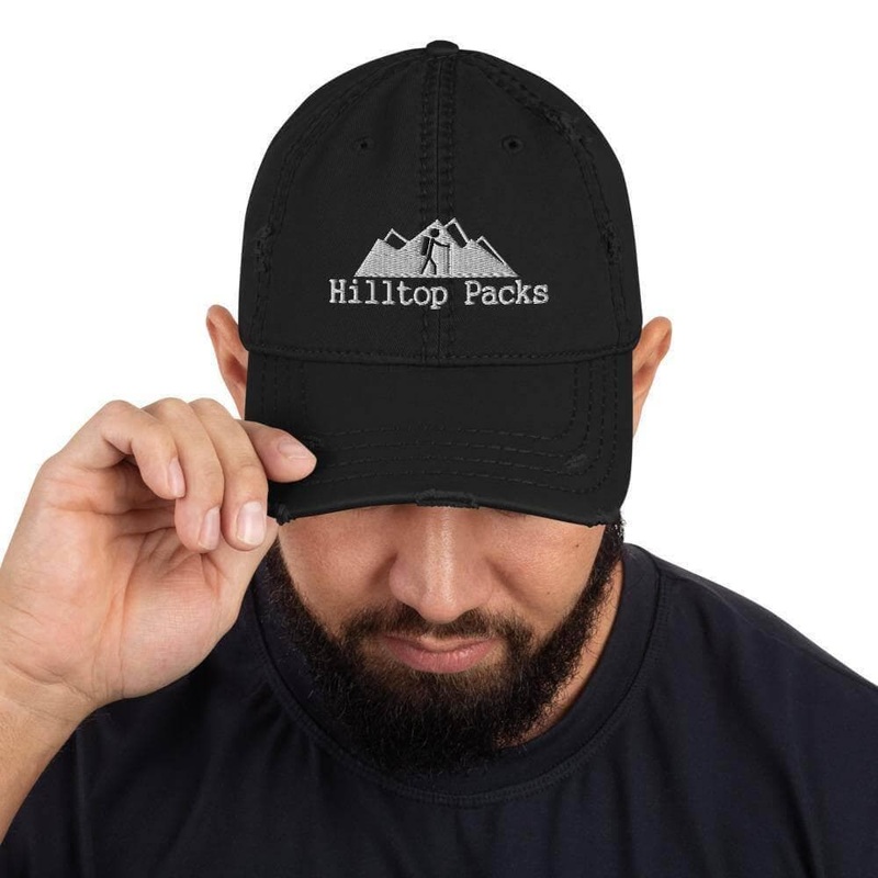 Distressed Hat w/ Hilltop Packs Logo