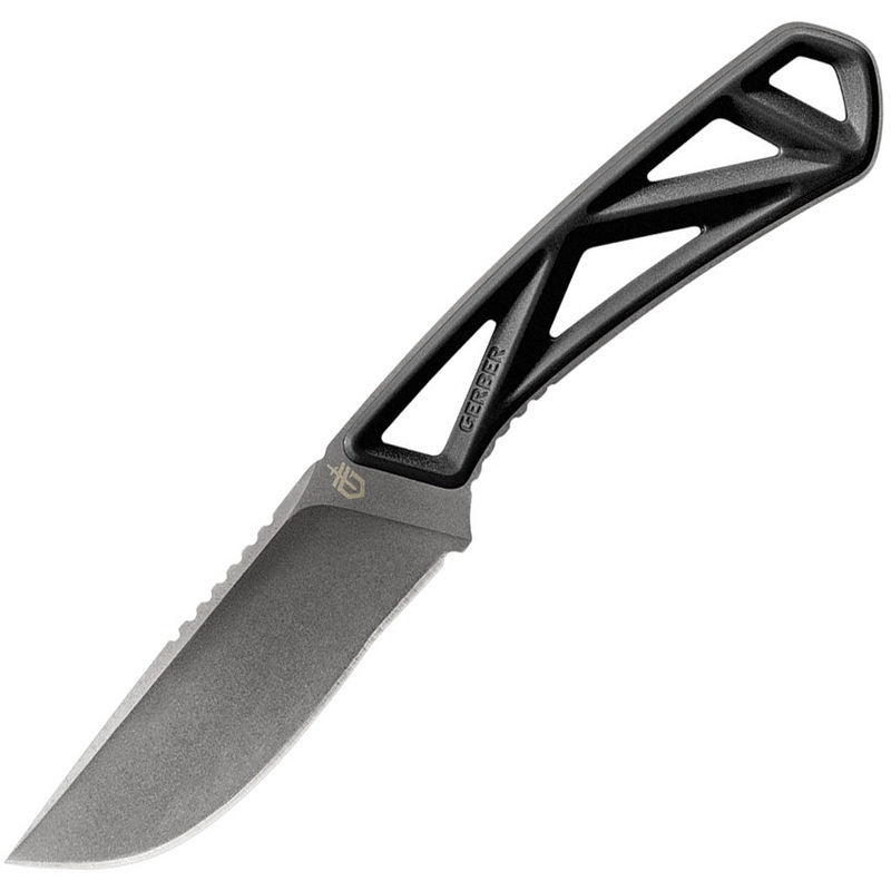 Gerber Exo-Mod Fixed Blade Knife Black Polypropylene 7Cr17MoV 3919