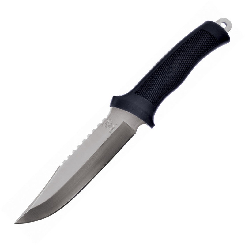 Hen & Rooster Fixed Blade Knife Black Synthetic Stainless Steel Bowie 5010