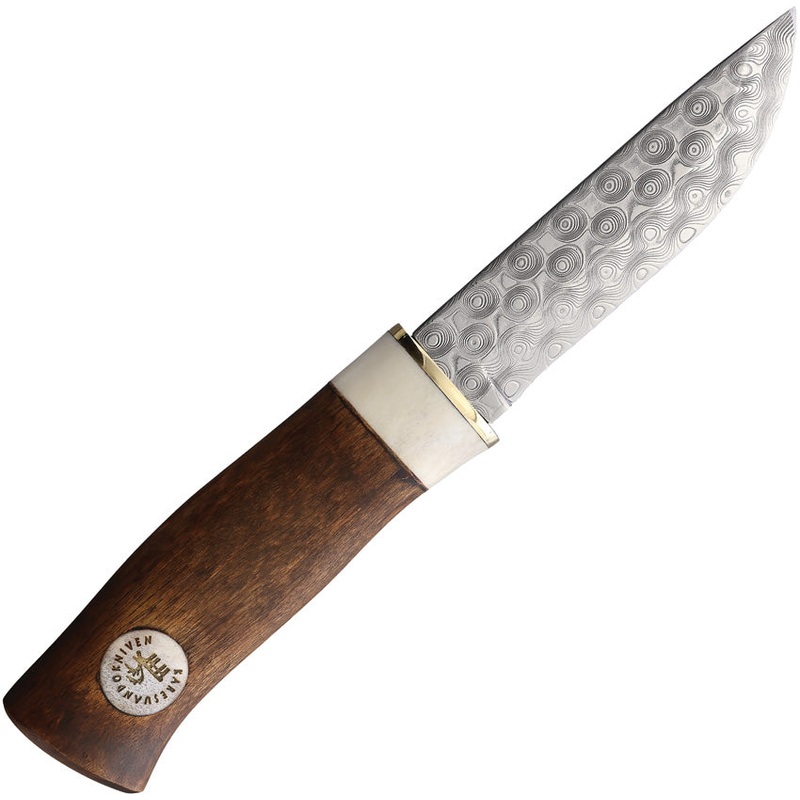 Karesuando Kniven Algen Brun Hunter Fixed Blade Knife Wood Stainless 350725   - On Sale