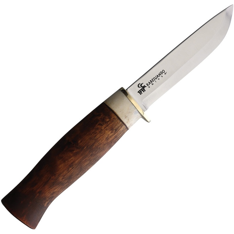 Karesuando Kniven Beaver 10 Fixed Blade Knife Brown Wood Stainless Steel 350000   - On Sale