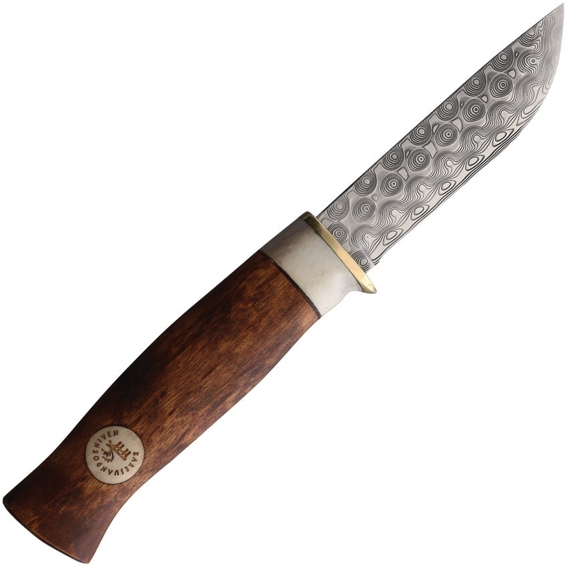 Karesuando Kniven Beaver 8 Rose Fixed Blade Knife Brown Wood Stainless 350105   - On Sale