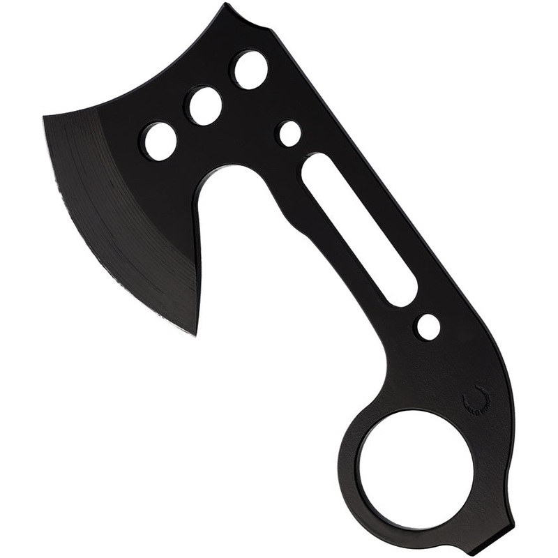 Red Horse Knife Works Karamahawk Barebones Black D2 Steel Blade w/ Sheath 025