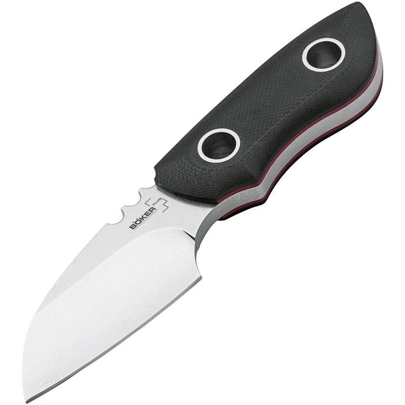 Boker Plus Prymini Pro Fixed Blade Knife Black G10 D2 Stainless Steel 02BO017
