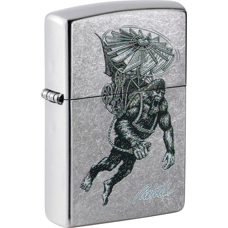 Zippo Rick Rietveld Design Street Chrome Windless USA Made Lighter 71849
