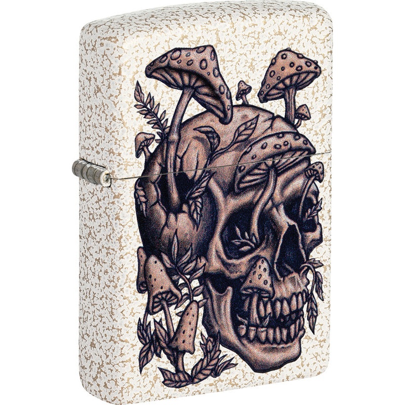 Zippo Skullshroom Design Mercury Glass 2.25" Pocket Lighter Windproof 71869