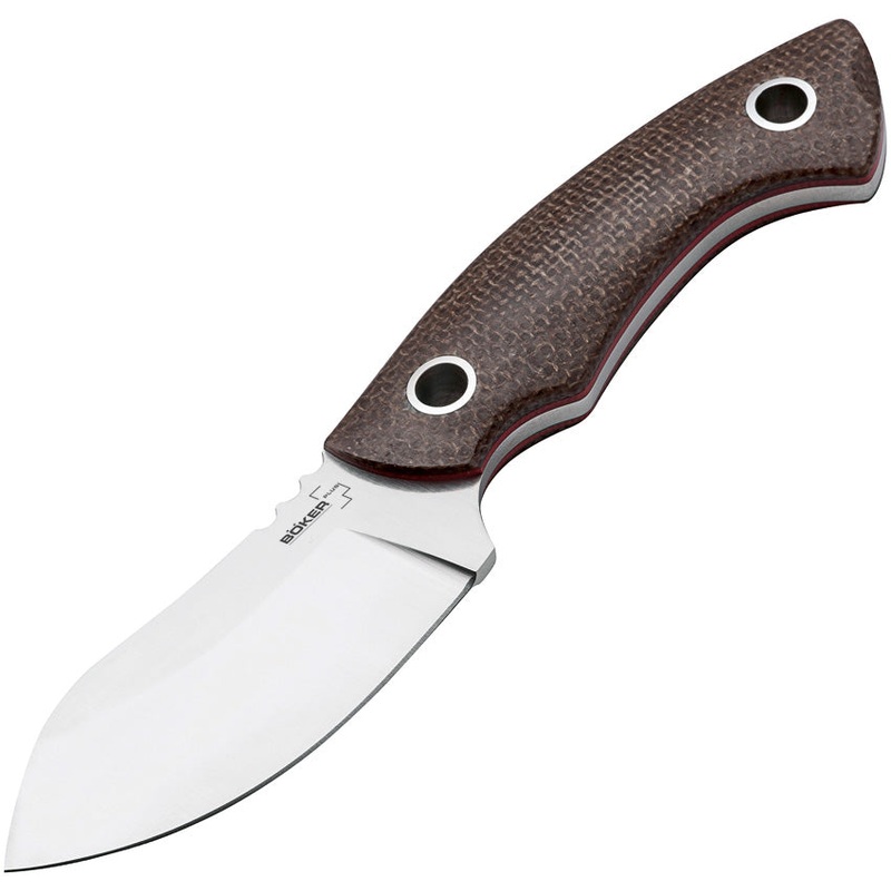Boker Plus Nessmi Pro Fixed Blade Knife Brown Micarta D2 Steel 02BO018