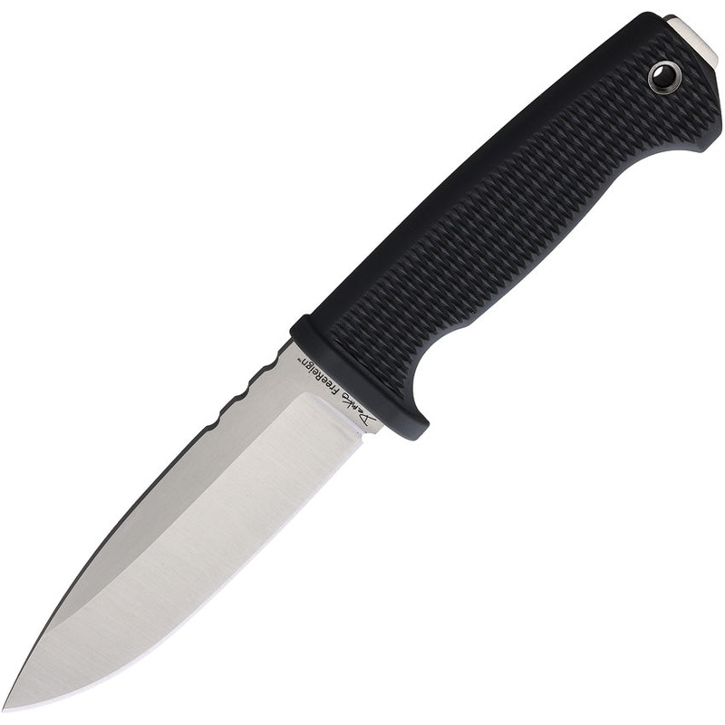 Demko Knives FreeReign Black AUS-10A Drop Pt Fixed Blade Knife w/ Sheath 22GBK