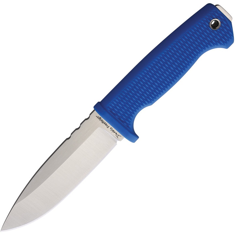 Demko Knives FreeReign Blue AUS-10A Drop Pt Fixed Blade Knife w/ Sheath 22BBK   - On Sale