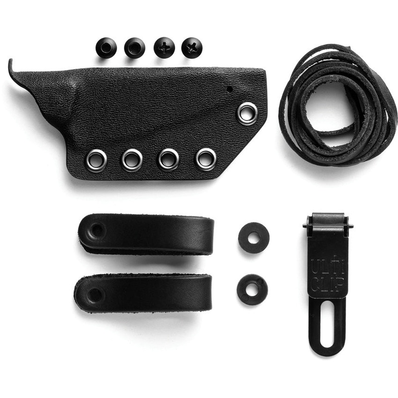 MKM-Maniago Knife Makers Makro 2 Fixed Blade Kydex Belt & Neck Sheath KSMA02