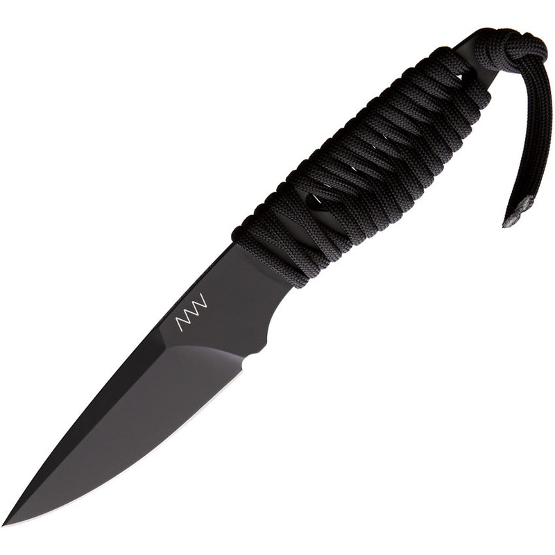 Acta Non Verba Knives P100 Black Bohler N690 Fixed Blade Knife w/ Sheath P100015