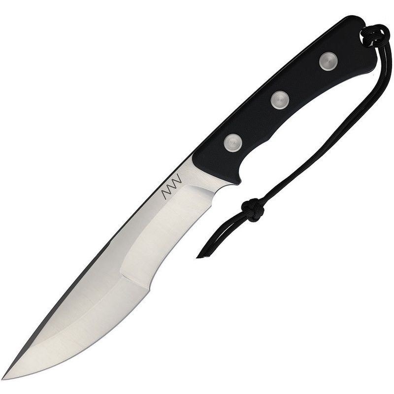 Acta Non Verba Knives P500 Black G10 Sleipner Tool Fixed Blade Knife P500006