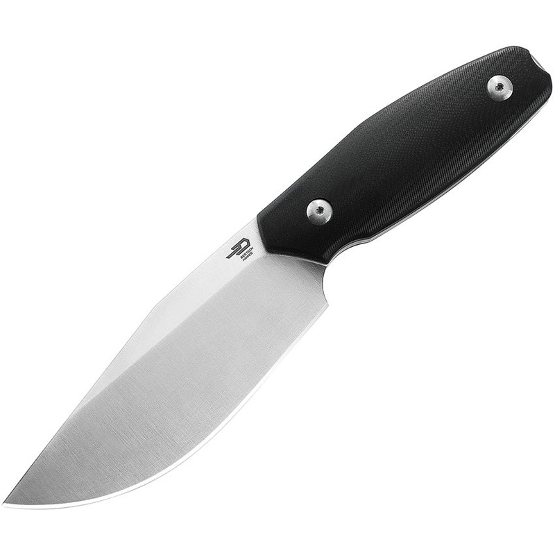 Bestech Knives Lignum Artis Black G10 AUS-8 Fixed Blade Knife w/ Sheath KF03A   - On Sale