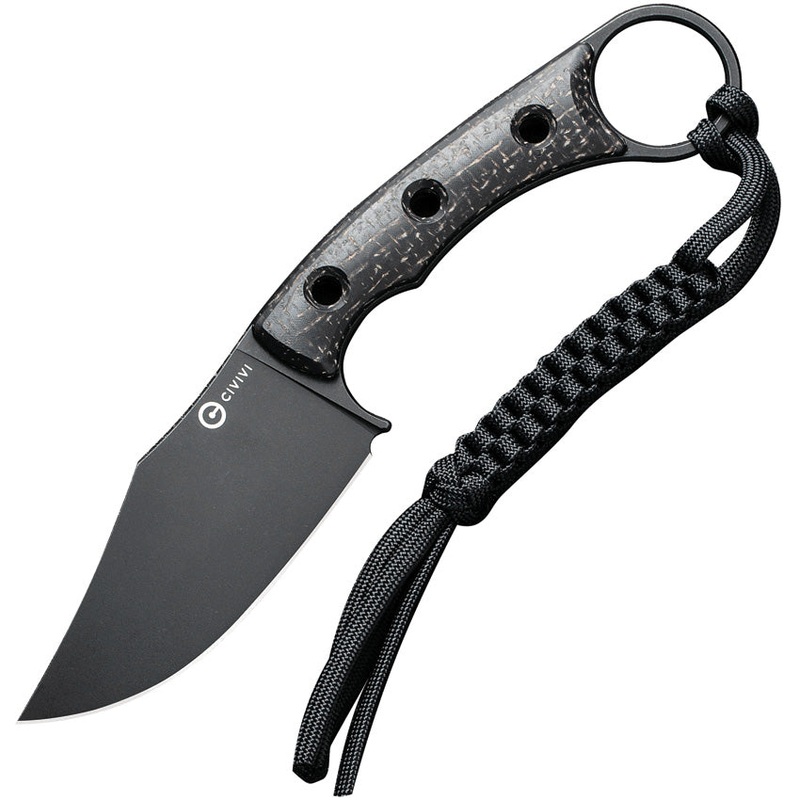 Civivi Midwatch Black Micarta Bohler N690 Fixed Blade Knife w/ Sheath 20059B1