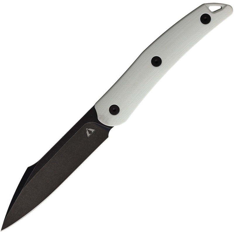 CMB Made Knives Kisame White G10 14C28N Fixed Blade Knife w/ Sheath FB01B