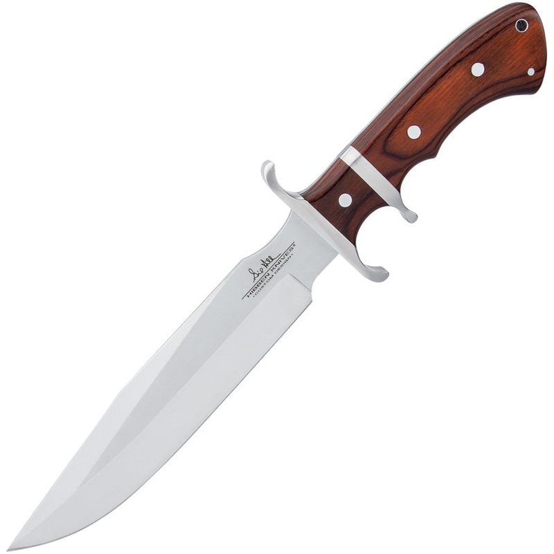 Hibben Sub-Hilt Fighter Bloodwood 5Cr15MoV Fixed Blade Knife w/ Belt Sheath 5111