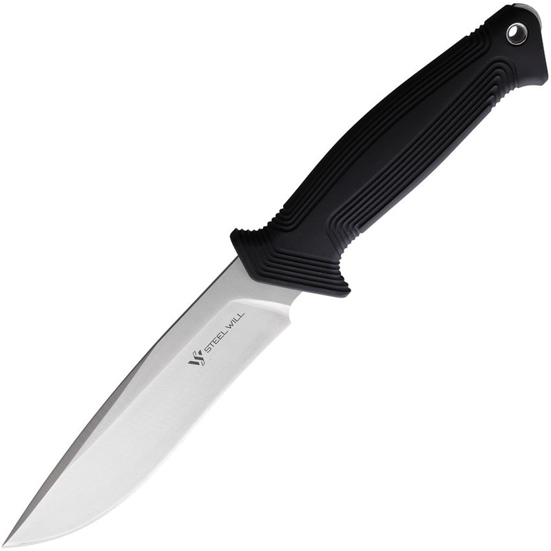 Steel Will Argonaut 810 Black TPR AUS-8 Fixed Blade Knife w/ Belt Sheath 810G   - On Sale