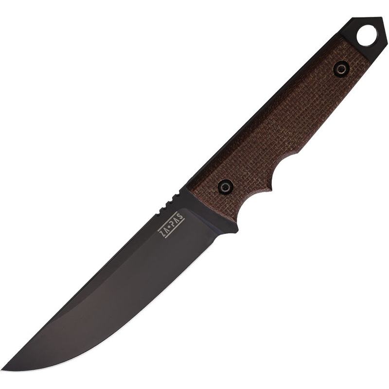 ZA-PAS Knives Urban Tactic Brown Micarta Carbon Steel Fixed Blade Knife S0036