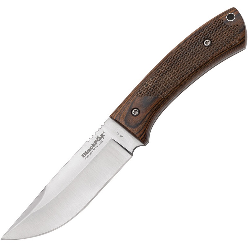 Black Fox Companion Brown Pakkawood 440C Stainless Fixed Blade Knife 741