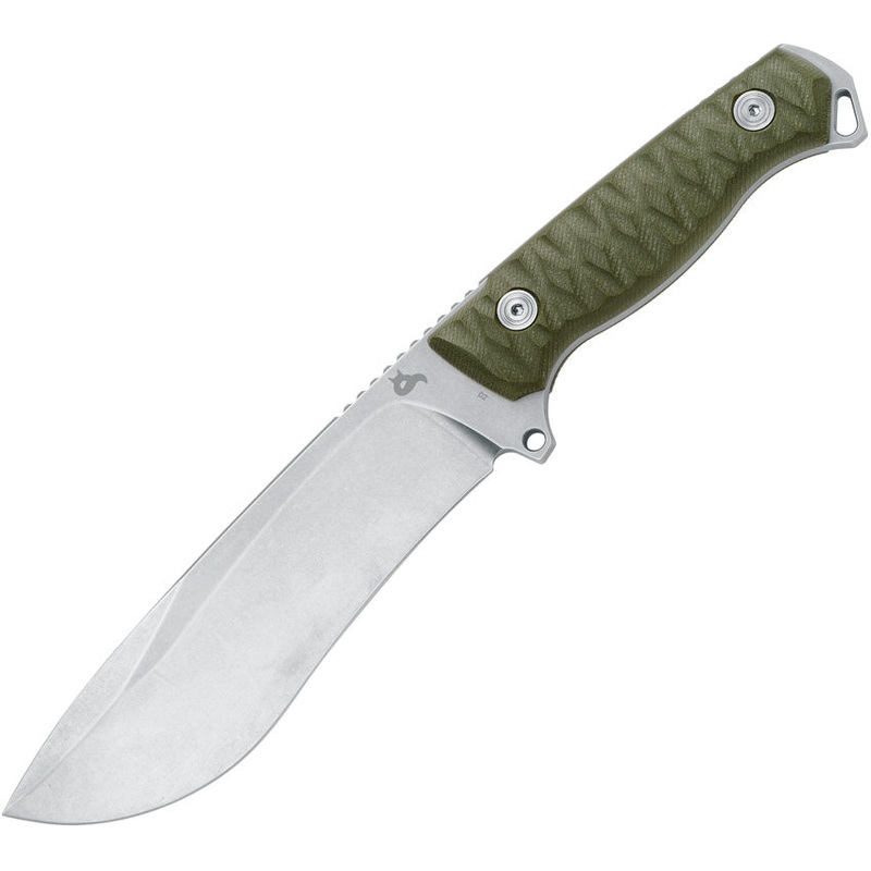 Black Fox Golem OD Green G10 D2 Steel Fixed Blade Knife w/ Belt Sheath 757OD