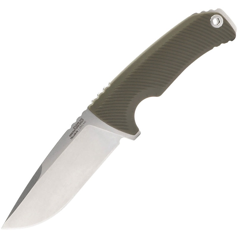 Sog Tellus FX OD Green GRN 440 Stainless Fixed Blade Knife w/ Sheath 17060143