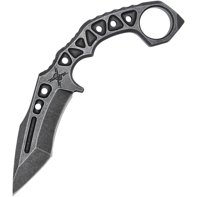 United Cutlery M48 OPS Large Karambit Black Fixed Blade Knife w/ Sheath 3443