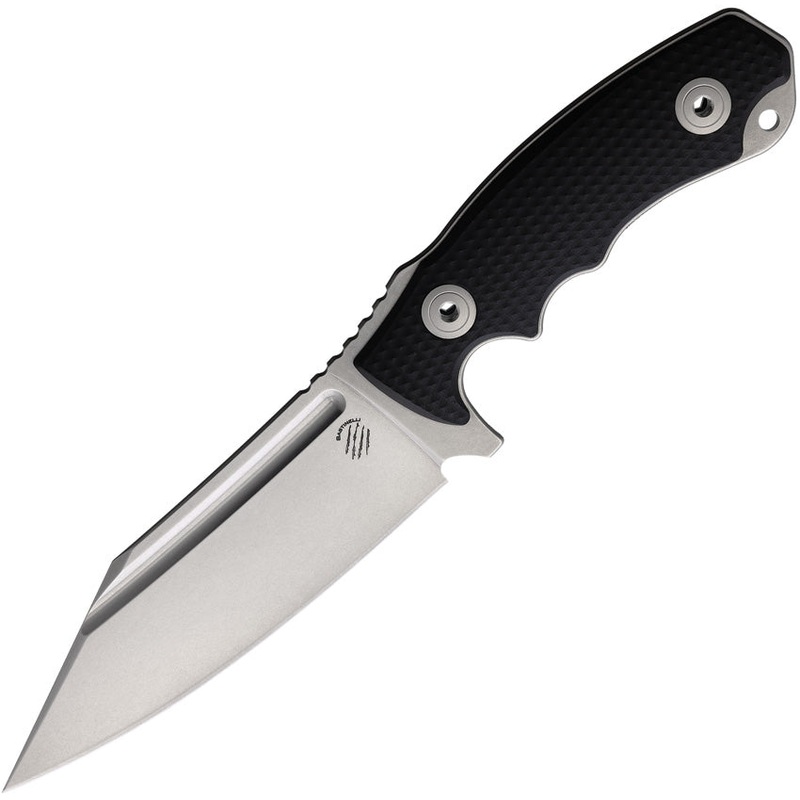 Bastinelli Creations Assaucalypse Compact Black G10 M390 Fixed Blade Knife 251