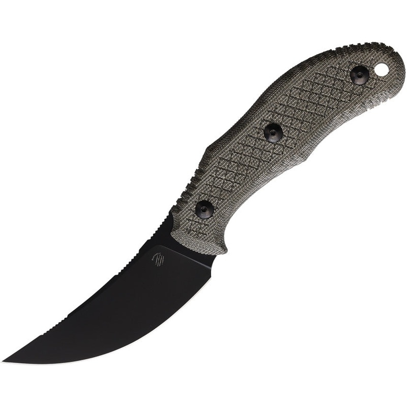 Bastinelli Creations Chopper Green Micarta Bohler M390 Fixed Blade Knife 233G