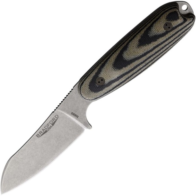 Bradford Knives Guardian 3.5 Camo G10 N690 Sheepsfoot Fixed Blade Knife 35SF109   - On Sale