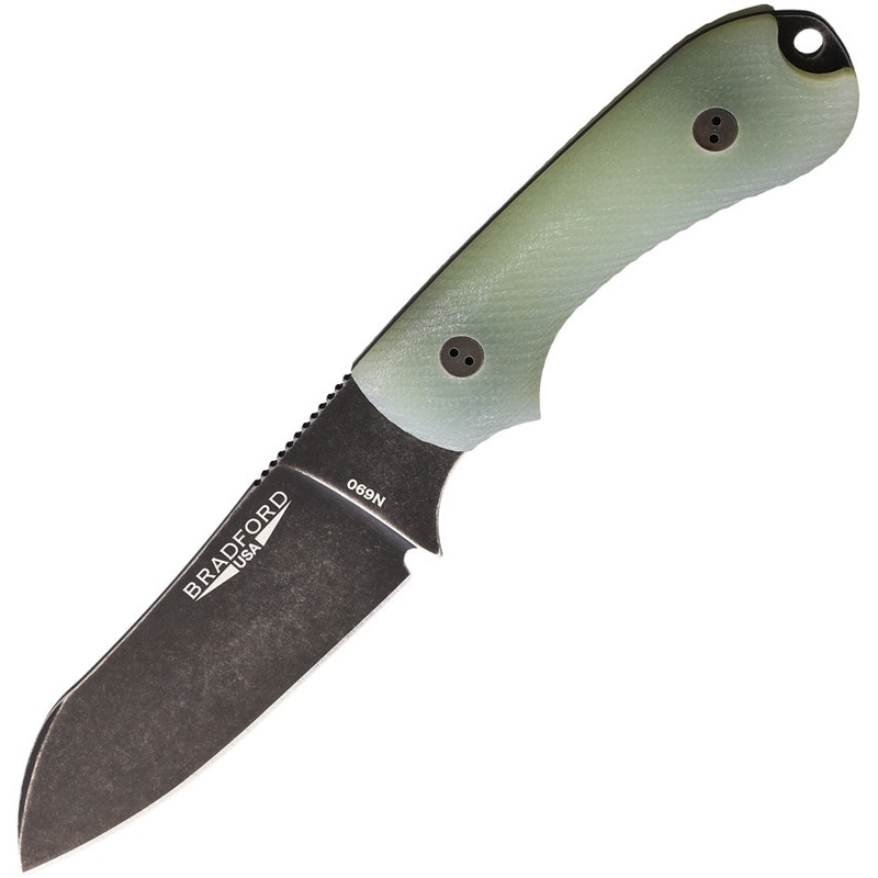 Bradford Knives Guardian 3 Ghost Jade G10 Bohler N690 Fixed Blade Knife 3SF117N