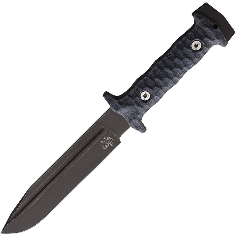 Wander Tactical Centuria Blue-Gray Micarta D2 Fixed Blade Knife w/ Sheath K207