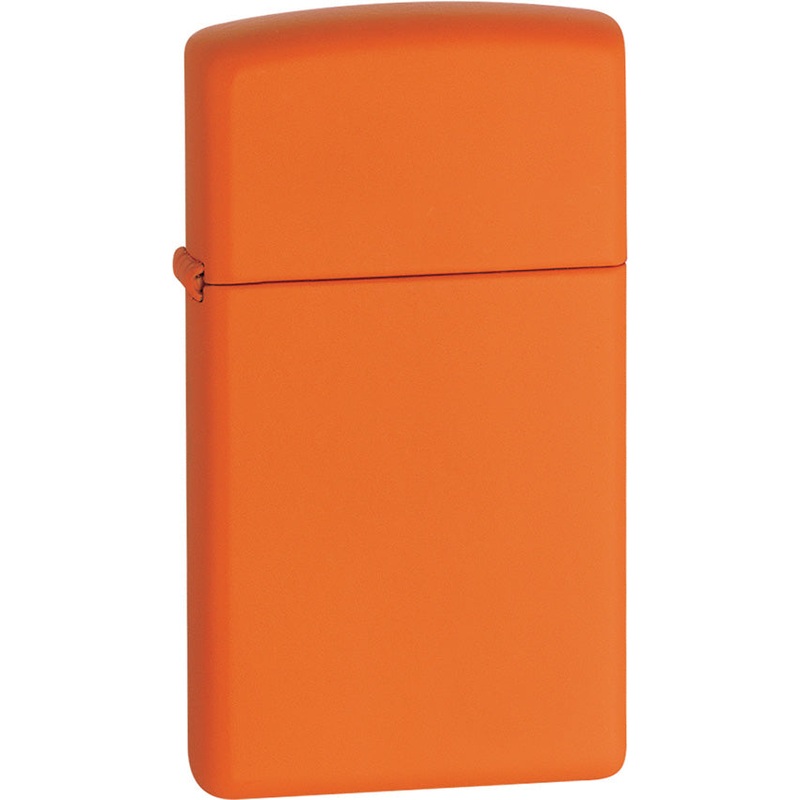 Zippo Slim Orange Matte Windproof Lighter 13335