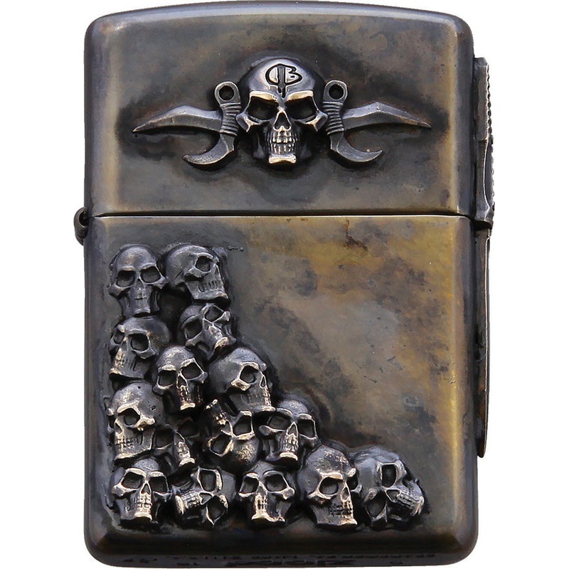 Bastinelli Creations Zippo Skulls Design Double-Sided Lighter 231D