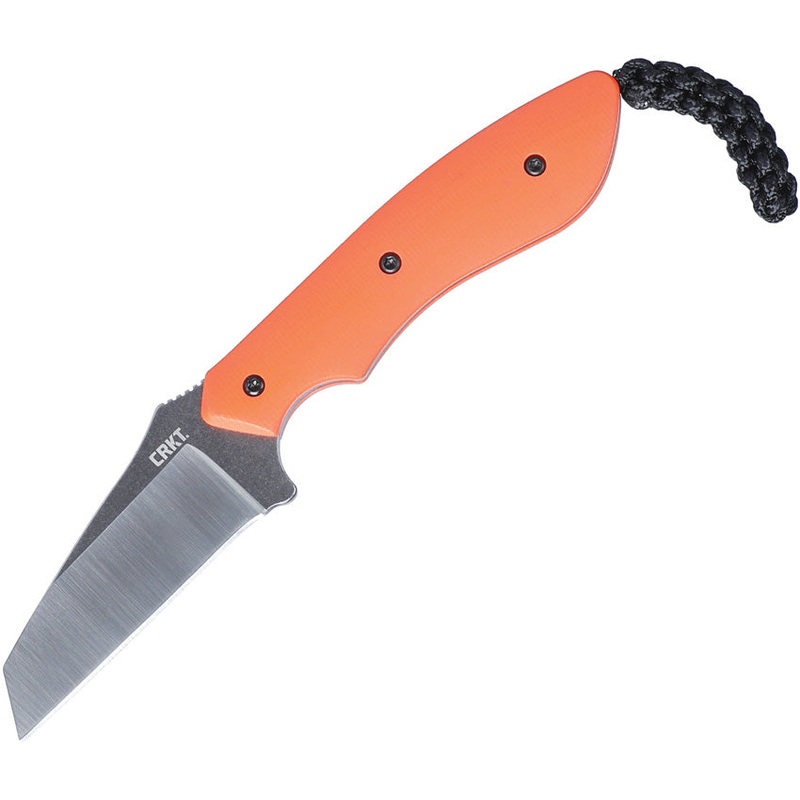 CRKT S.P.I.T. Orange G10 8Cr13MoV Reverse Tanto Fixed Blade Knife w/ Sheath 2399