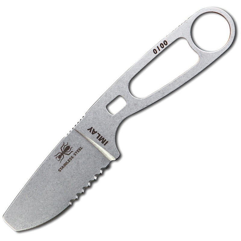 ESEE Imlay Rescue 440C Stainless Serrated Fixed Blade Knife w/ Sheath MLAYOR