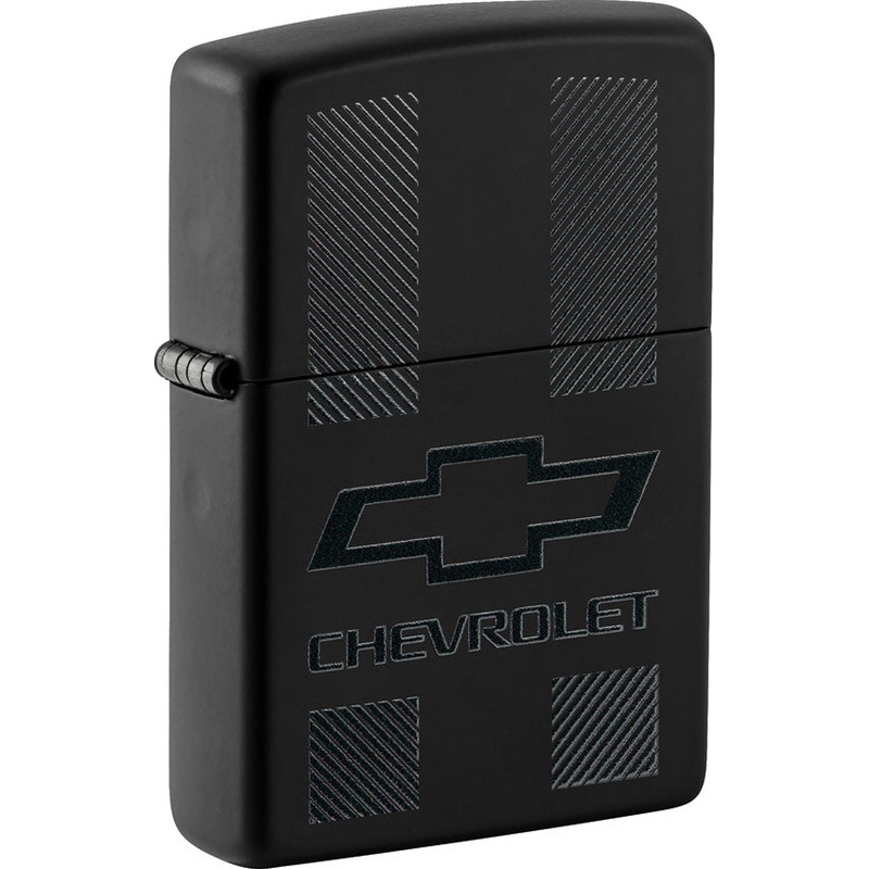 Zippo Chevrolet Design Black Matte Windproof Lighter 23385