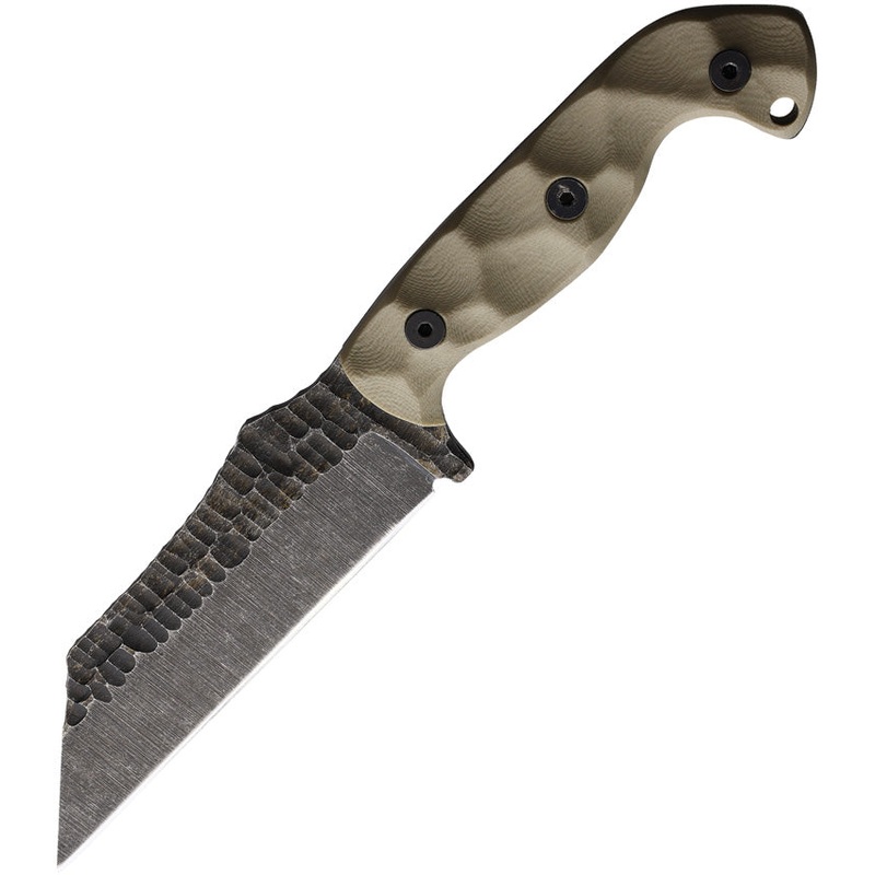 Stroup Knives TU3 Tan G10 1095HC Fixed Blade Knife w/ Kydex Sheath PTU3TG10S