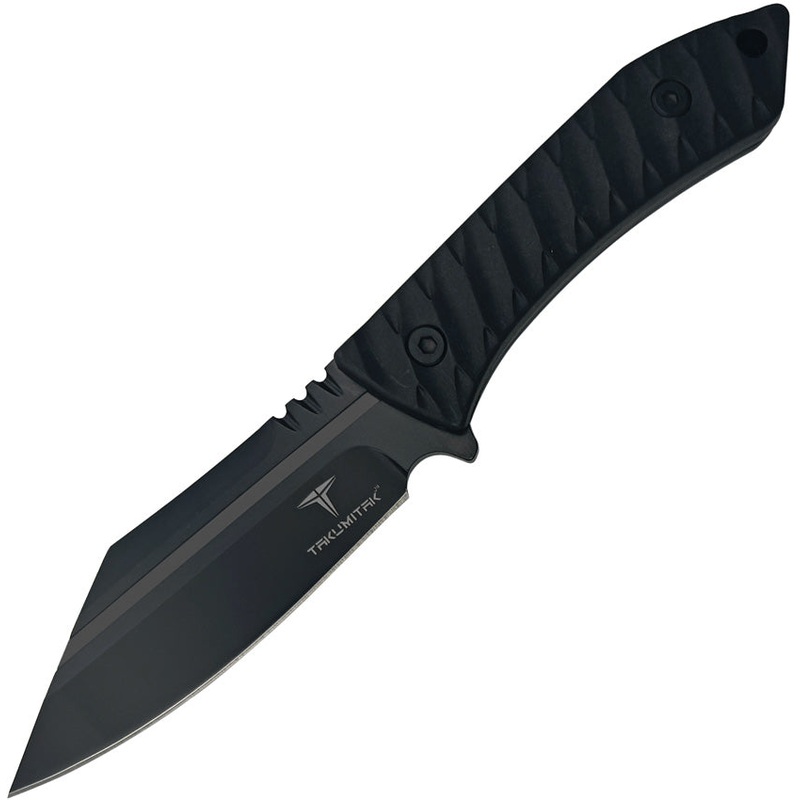 Takumitak Asym Blackout FRN 3Cr13 Stainless Fixed Blade Knife w/ Sheath F318