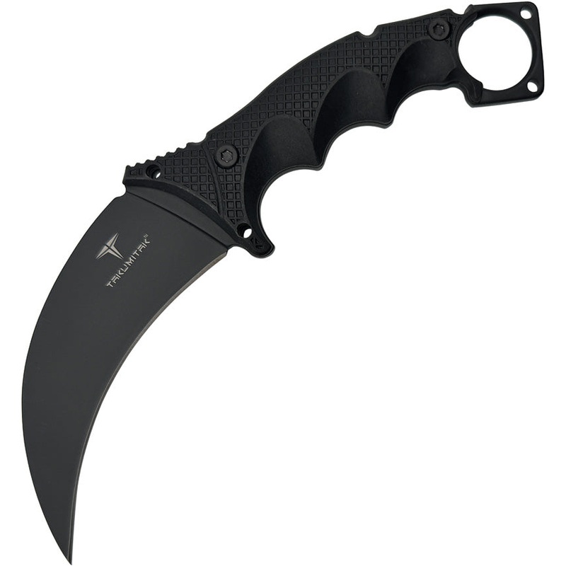 Takumitak Midnight Blackout FRN 3Cr13 Stainless Fixed Blade Knife w/ Sheath F307