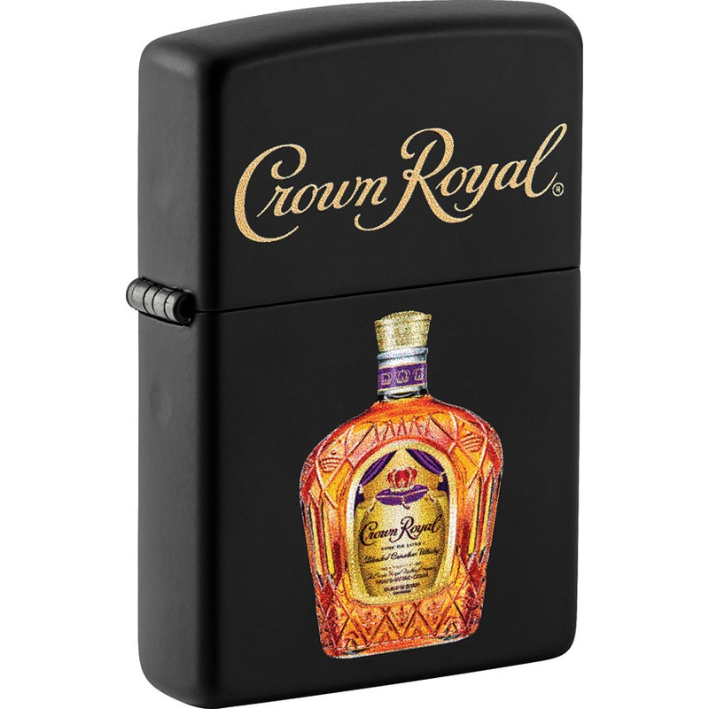 Zippo Crown Royal Black Matte Windproof Lighter 71905